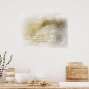 Poster Rêver en blanc