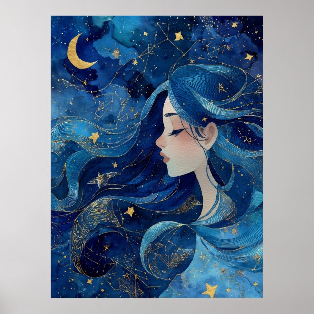 Poster Rêver sous les étoiles - Déesse (Devant)
