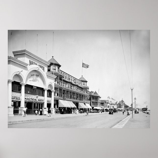 Poster Revere Beach, Massachusetts, 1905 (Devant)