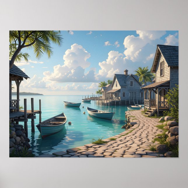 Poster Rêverie côtière (Devant)