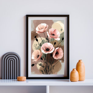 Poster Rêverie de Pavot Vintage