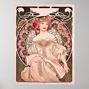 Poster Rêverie par Alphonse Mucha