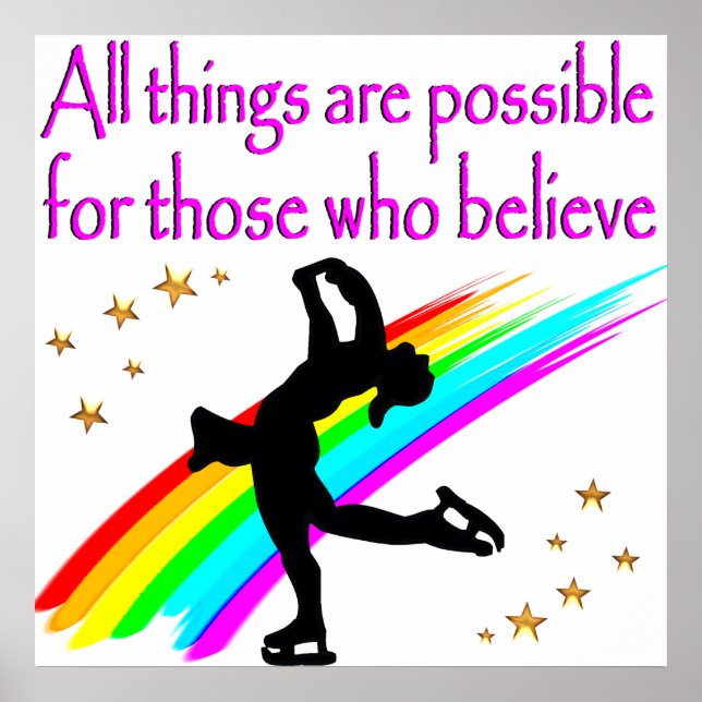 POSTER RÊVES DE PATINAGE DE FIGURE (Devant)