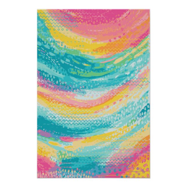 Poster Rêves de piscine à marée tropicale (Devant)