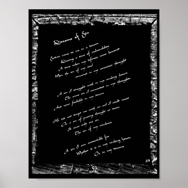 Poster Rêves du péché (Devant)