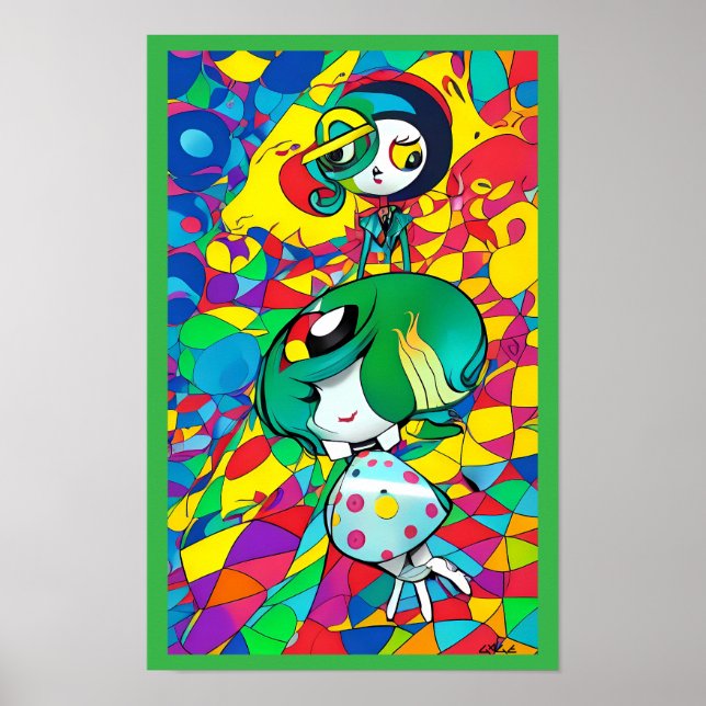 Poster Rêves d'une enfance caricaturée (Devant)