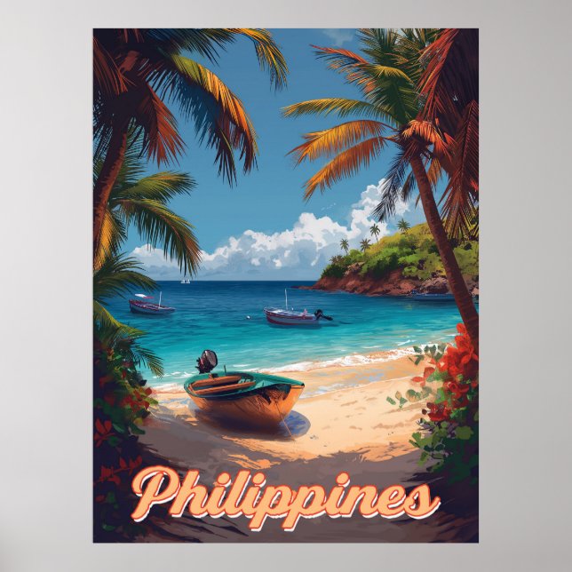 Poster Rêves tropicaux : Philippines Vintages (Devant)