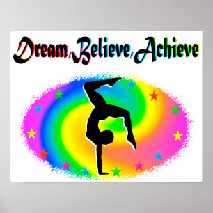 POSTER RÊVEZ, CROYEZ ET RÉALISEZ DES RÊVES DE GYMNASTIQUE