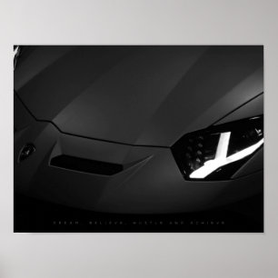 Poster Rêvez, croyez, Hustle et atteindre Motivation