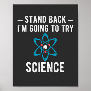 Poster Reviens Je vais essayer la science, je vais essaye