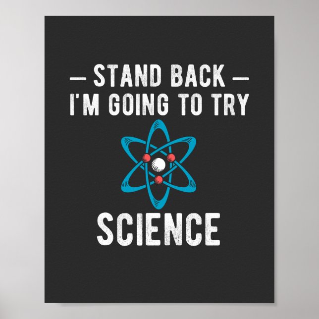 Poster Reviens Je vais essayer la science, je vais essaye (Devant)