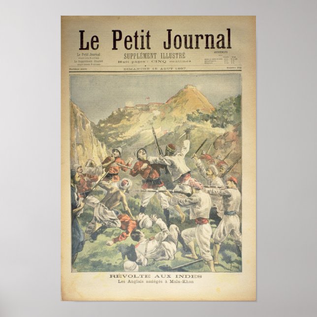 Poster Révolte en Inde (Devant)