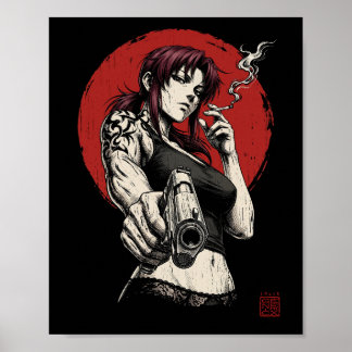 Poster Revy de style japonais