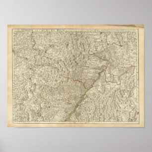 Poster Rhine River Valley, France 2