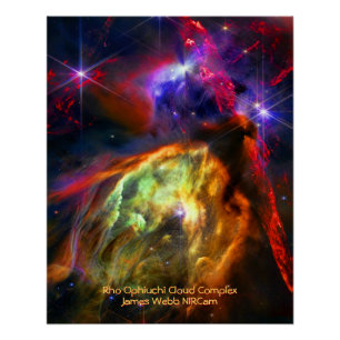 Poster Rho Ophiuchi Cloud Complex - James Webb NIRCam