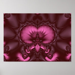 Poster rhodolite lotus trône
