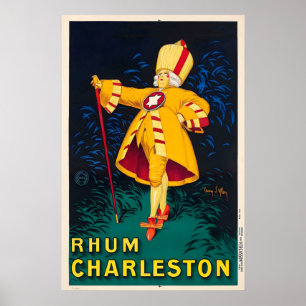 Poster Rhum Charleston Rhum des Caraïbes Vin Boisson Nour