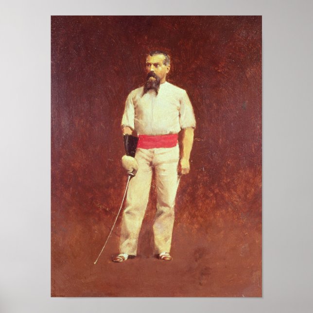 Poster Richard Burton en tenue d'escrime, 1889 (Devant)