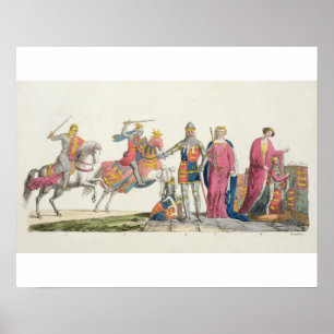 Poster Richard Coeur de Lion, John de Gaunt, Edward III,