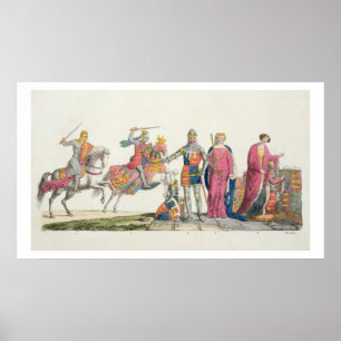 Poster Richard Coeur de Lion, John de Gaunt, Edward III,