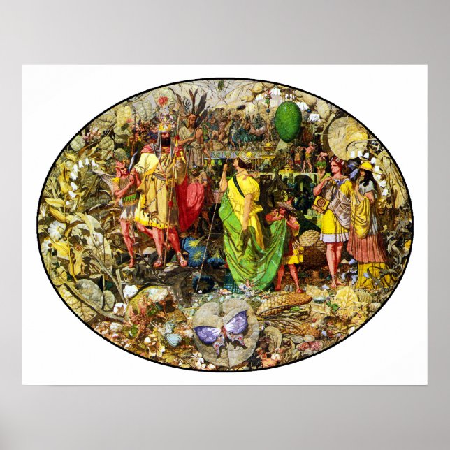 Poster Richard Dadd Féeries : Oberon & Titania (Devant)