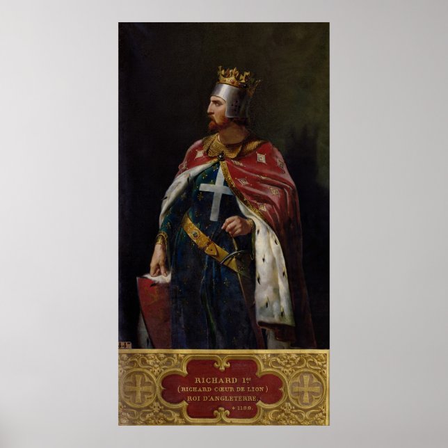 Poster Richard I, roi du coeur de Lion d'Angleterre, 1841 (Devant)