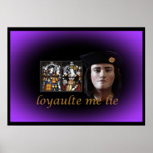 Poster Richard III en violet royal
