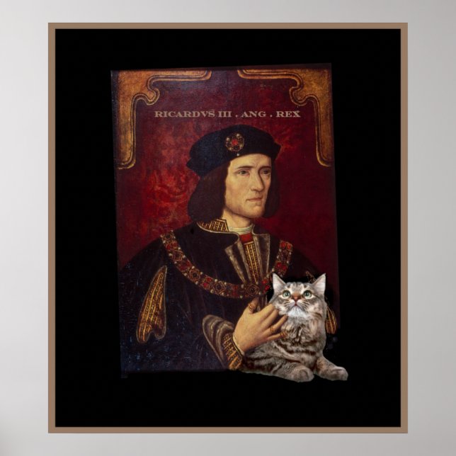 Poster Richard III et son chat (Devant)