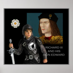 Poster Richard III et son fils Edward