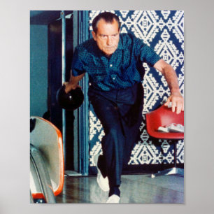 Poster Richard Nixon Bowling