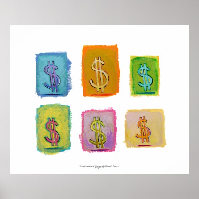 Poster Richesse abondance économie argent plaisir art heu (Devant)