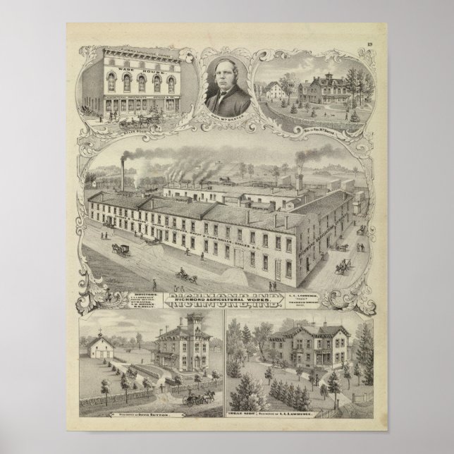 Poster Richmond Agricultural Works, Richmond, Ind (Devant)