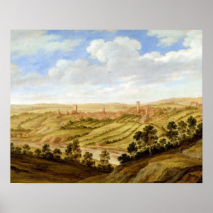 Poster Richmond Castle, Yorkshire, c.1640-41 (oil on pane
