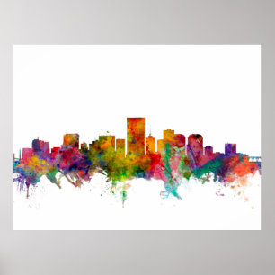 Poster Richmond Virginia Skyline