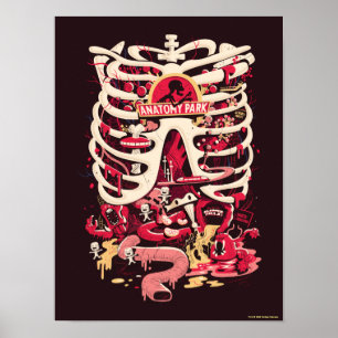 Poster RICK ET MORTY™   Anatomie Park Rib Cage
