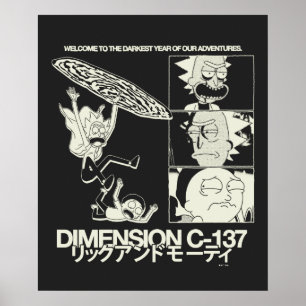 Poster RICK ET MORTY™ Dimension C-137