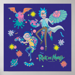 Poster RICK ET MORTY™   Parmi les Motifs de cellules infe