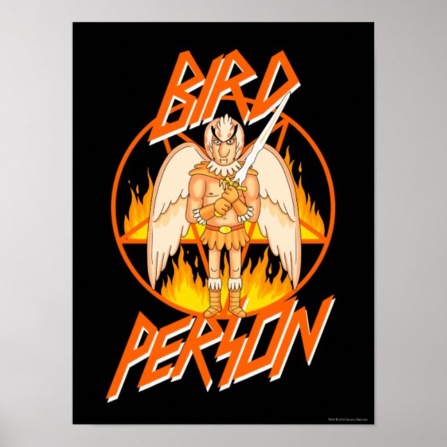 Poster RICK ET MORTY™ | Pentagramme d'oiseaux (Devant)