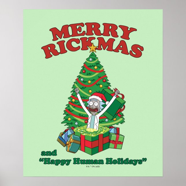 Poster Rick et Morty | Portail Rick Merry Rickmas (Devant)
