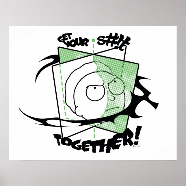 Poster RICK ET MORTY™ | Prenez votre S# ! t Together ! (Devant)