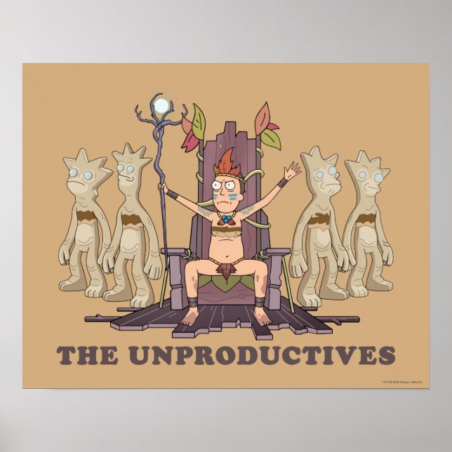 Poster RICK ET MORTY™ | the Unproductives (Devant)