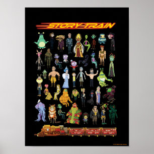 Poster RICK ET MORTY™   Train d'histoire
