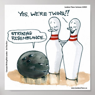 Poster Rick London Bandes Dessinées Drôle Bowling Bande D