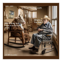 Rick London Retraité Far Side Vache Aime Se Vanter