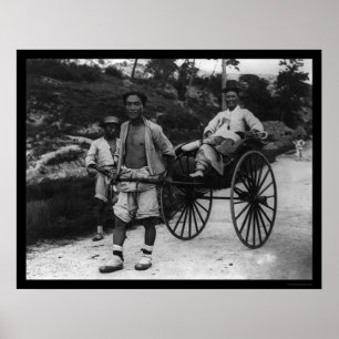 Poster Rickshaw coréen 1910 d'aristocrate