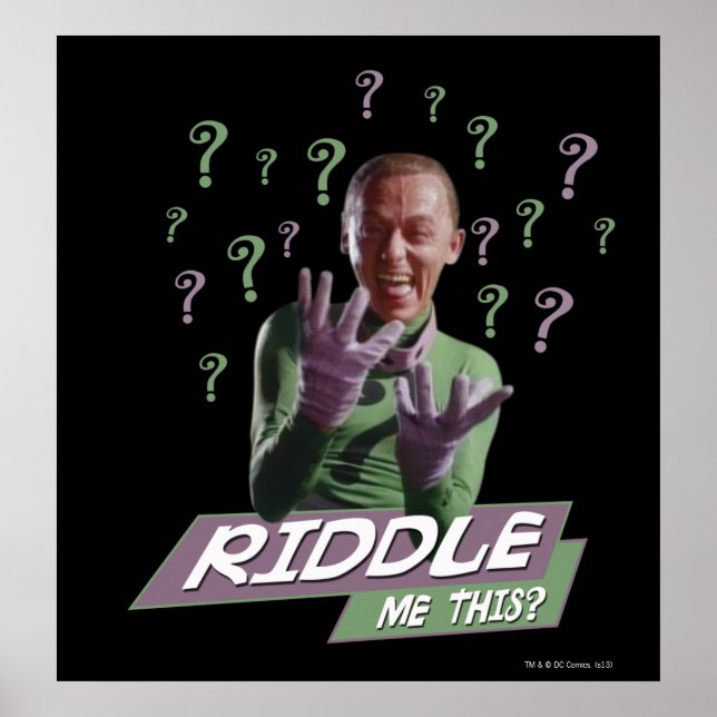 Poster Riddler - Riddle Me This (Devant)