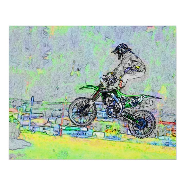 Poster Rider Stuntman-Motocross Freestyle (Devant)