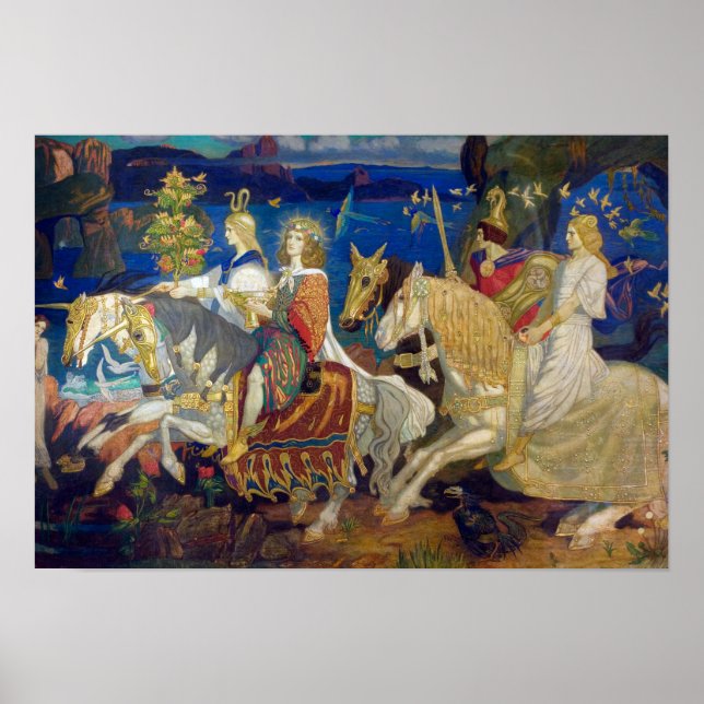 Poster Riders of the Sidhe, c. 1911 par John Duncan (Devant)