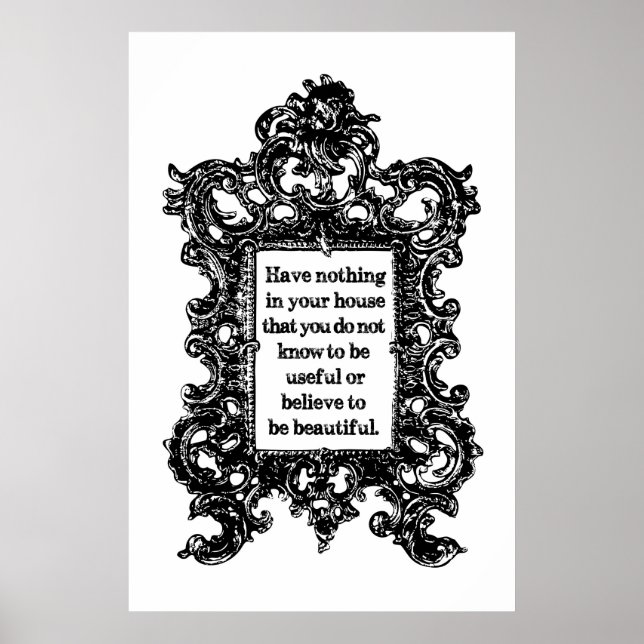 Poster Rien dans votre maison par William Morris (Devant)