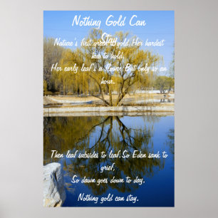 Poster Rien or ne peut rester l'affiche de saule
